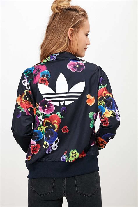 bloemen adidas|Adidas floral jacket.